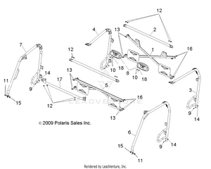 Chassis, Cab Frame - R10wh76ag/ah/ar/av/wy76aw/az (49rgrframe10800crew) Schematic