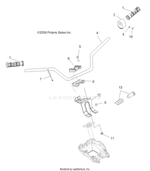 Steering, Handlebar And Controls - A09cl76aa (49atvhandlebar09sp500efi) Schematic
