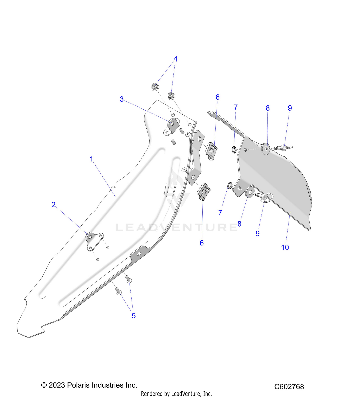 CHASSIS, CLUTCH GUARD ASM. AND SHIELD - S26TFM8MS (C602768)