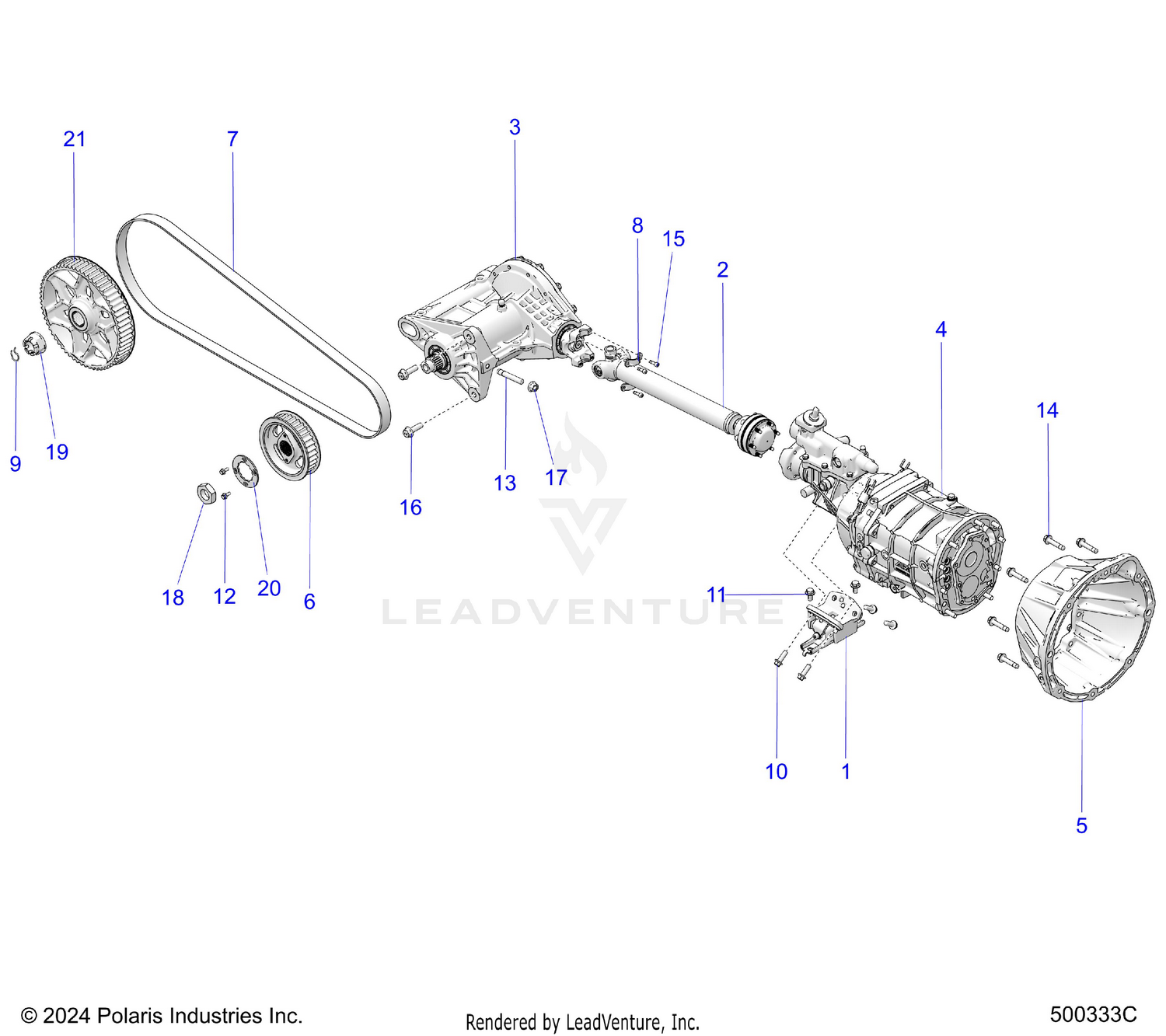 DRIVE TRAIN, DRIVELINE MANUAL - T26AARGB (500333C)