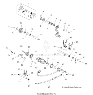 Drive Train, Shifting - A10gj52aa (49atvshift09out450) Schematic