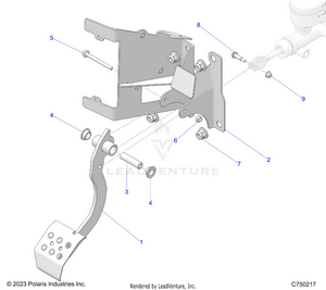 Brakes, Pedal - Z25r4d2kak/bk/aj/bj/am/bm (c750217) Schematic