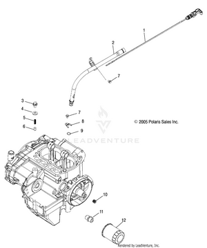 Engine, Oil Filter And Dipstick - R08rh68 All Options (4999202259920225e01) Schematic