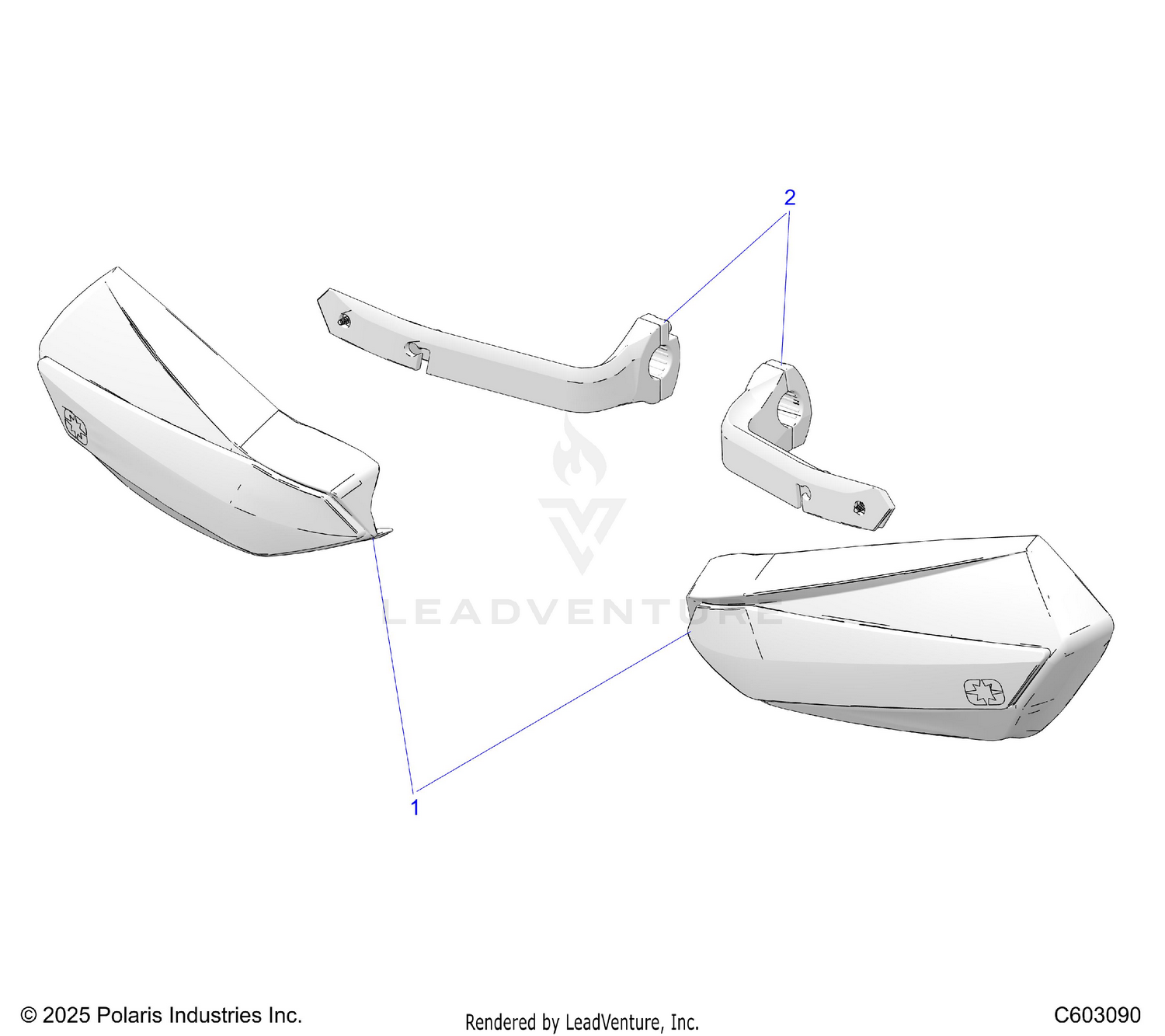 STEERING, HAND GUARDS - S26TLC8MS/TLR8MS (C602933)