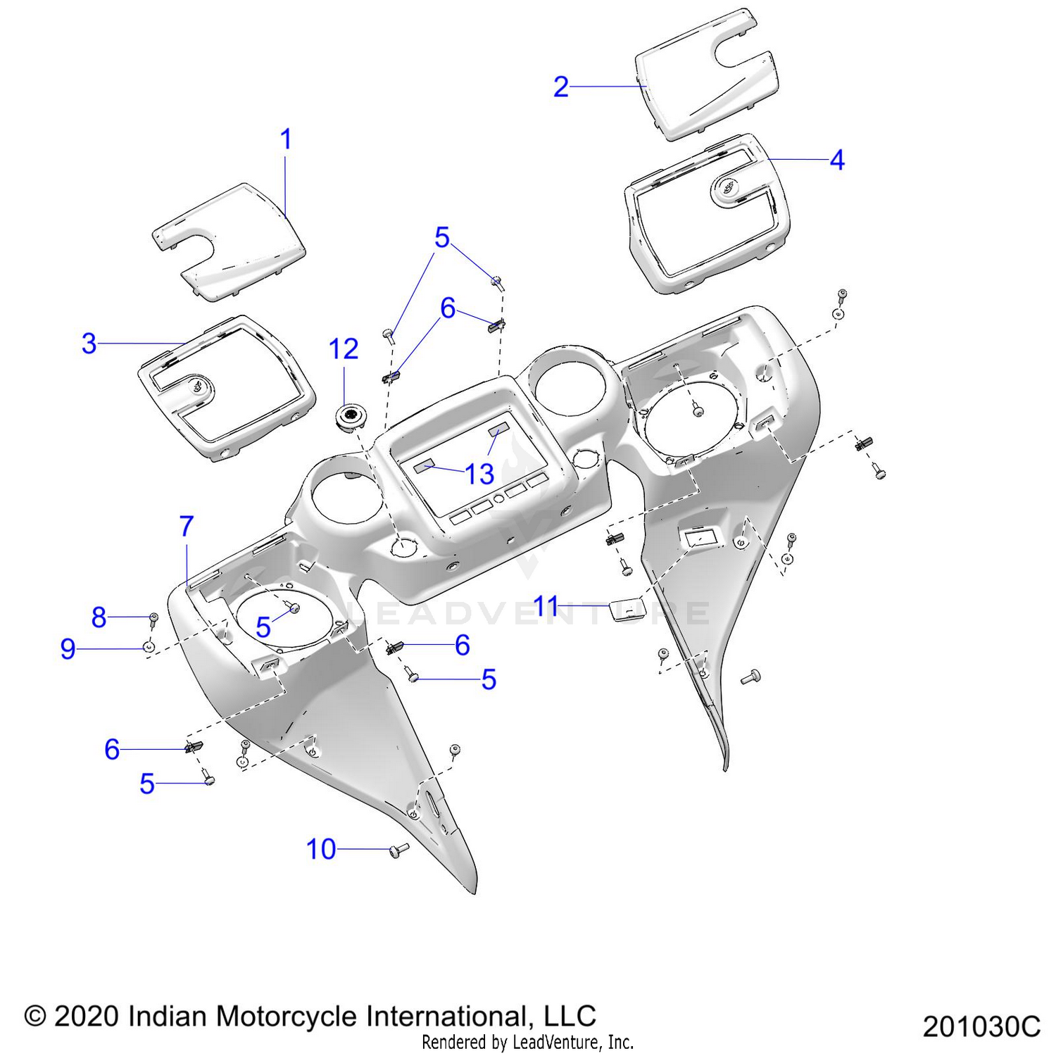 BODY, FAIRING ASM 4 - N22TCBAA ALL OPTIONS (201030C)