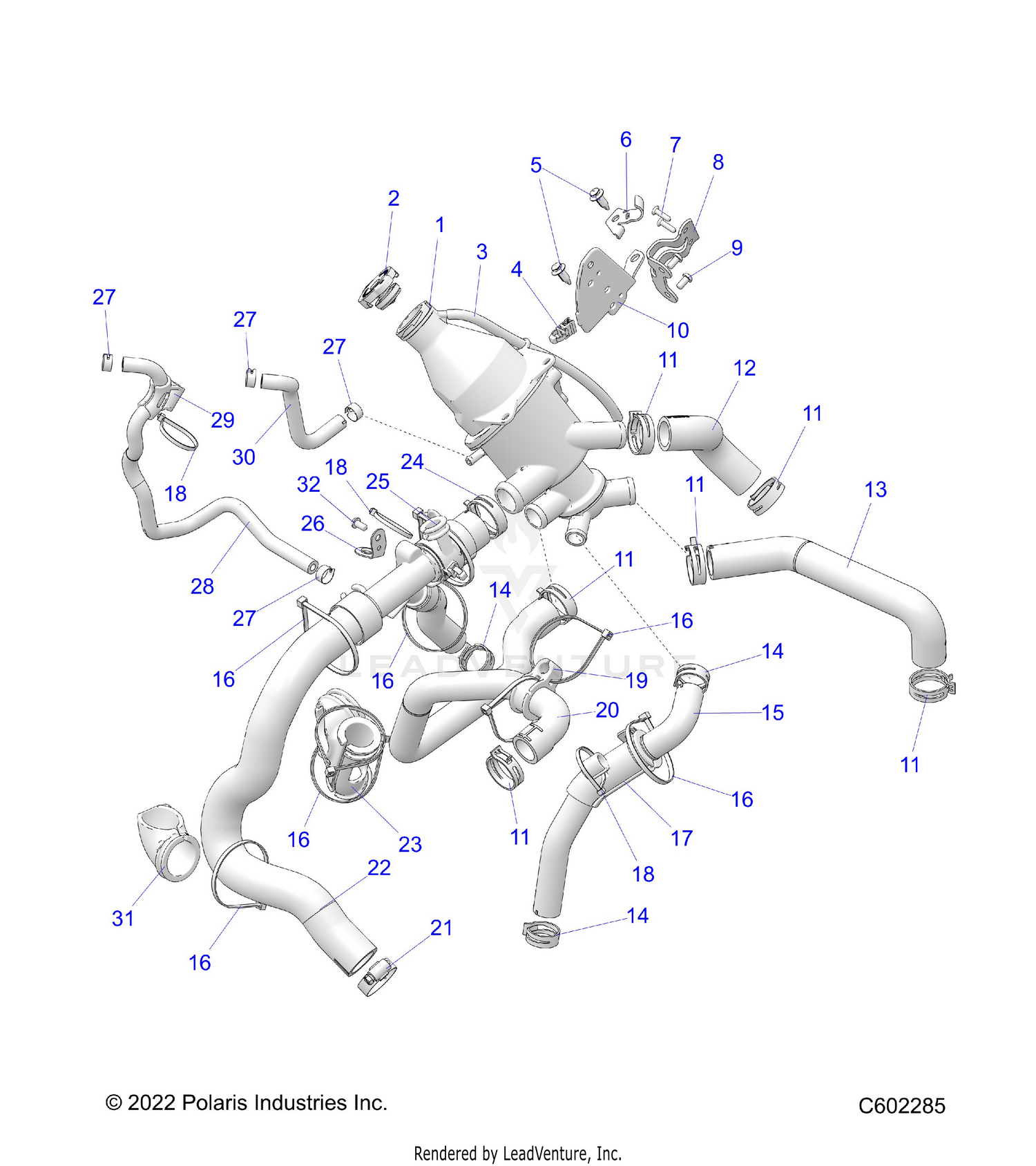 ENGINE, COOLING SYSTEM - S26TGM8MS (C602285)