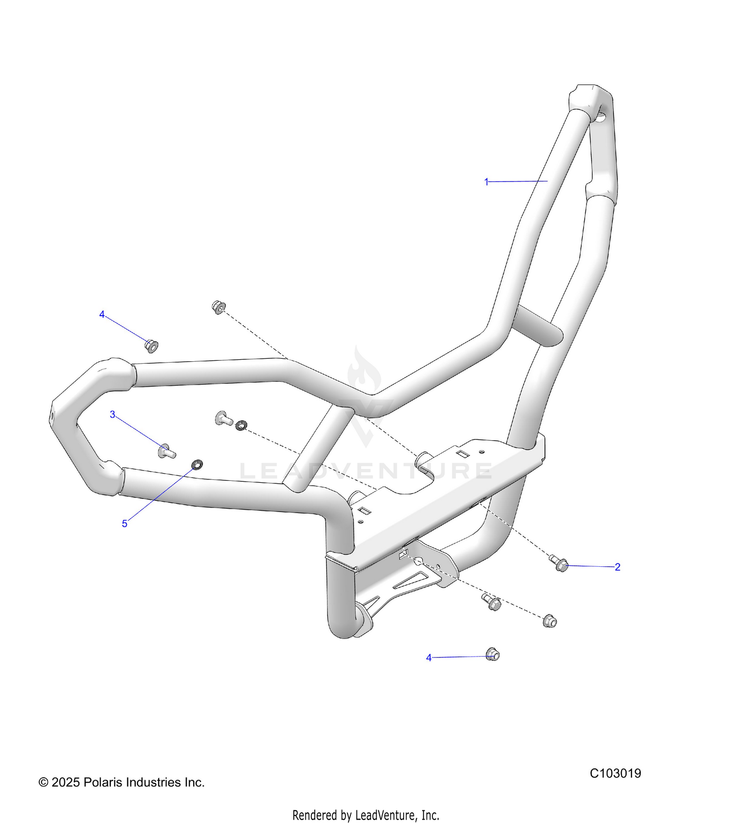 BODY, FRONT BUMPER, TRAIL - A26SEE57C9/E9 (C103019)