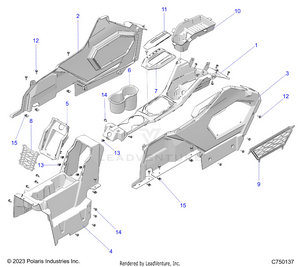 Body, Center Console - Z25r4d2kak/bk/aj/bj/am/bm (c750137) Schematic