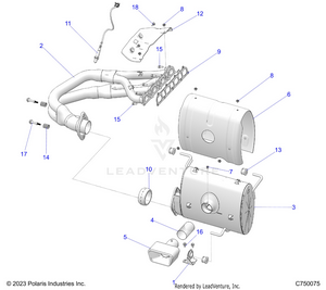 Engine, Exhaust System - Z25r4d2kak/bk/aj/bj/am/bm (c750075) Schematic