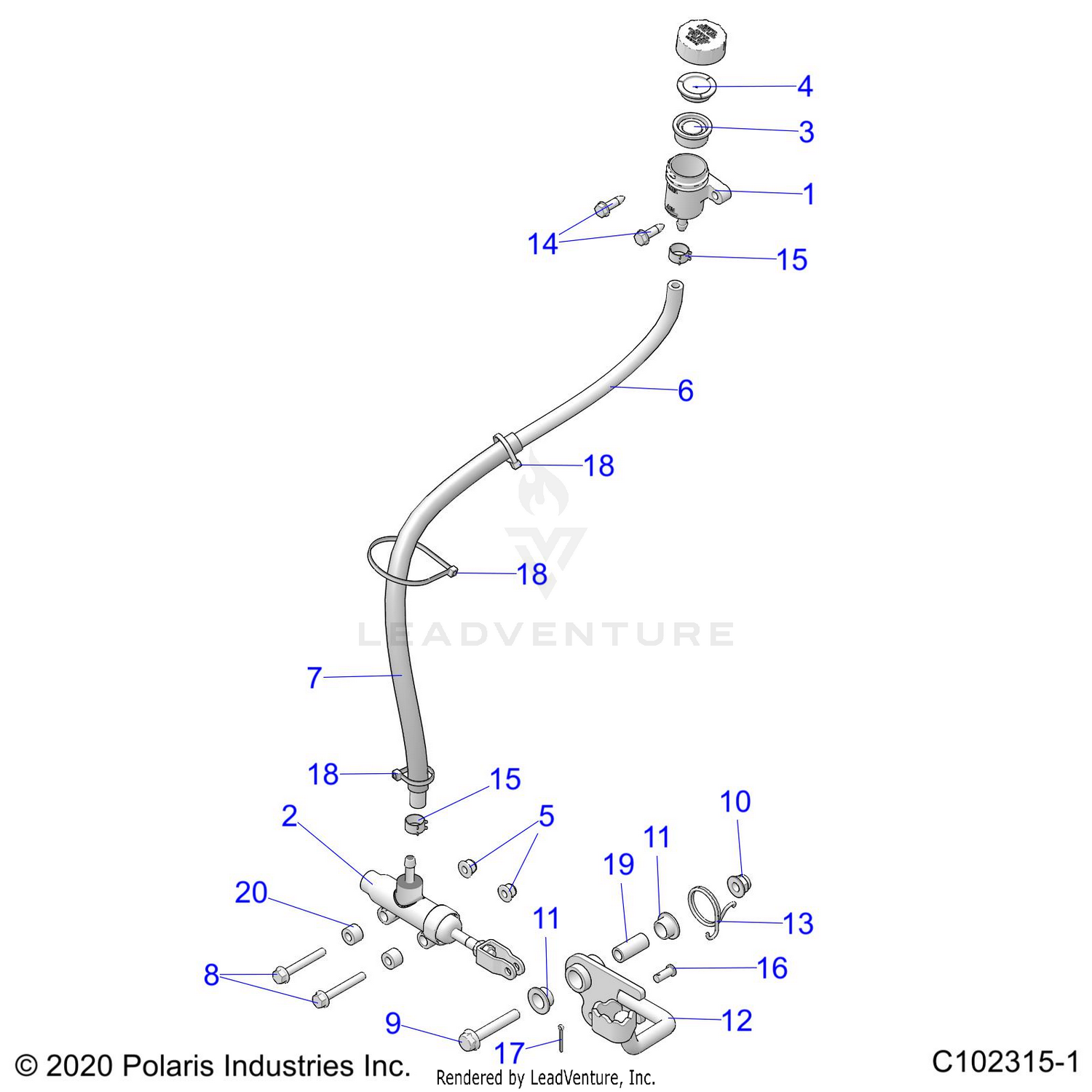 BRAKES, BRAKE PEDAL and MASTER CYLINDER - A26SEE57P8 (C102315-1)