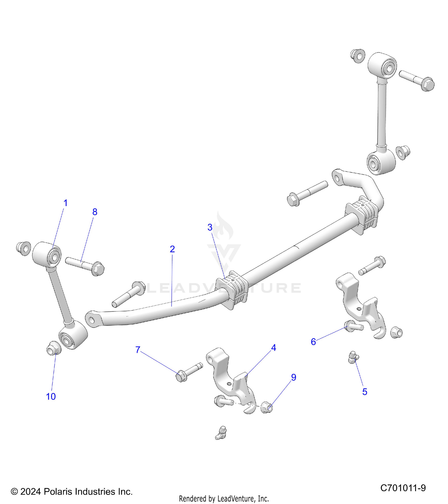 SUSPENSION, FRONT, STABILIZER BAR - Z26ASE99P5 (C701011-9)