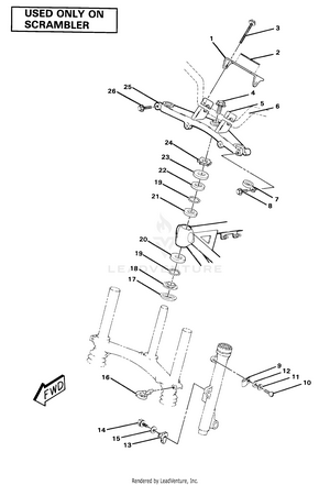 Steering Assembly-scrambler (4910981098022a) Schematic