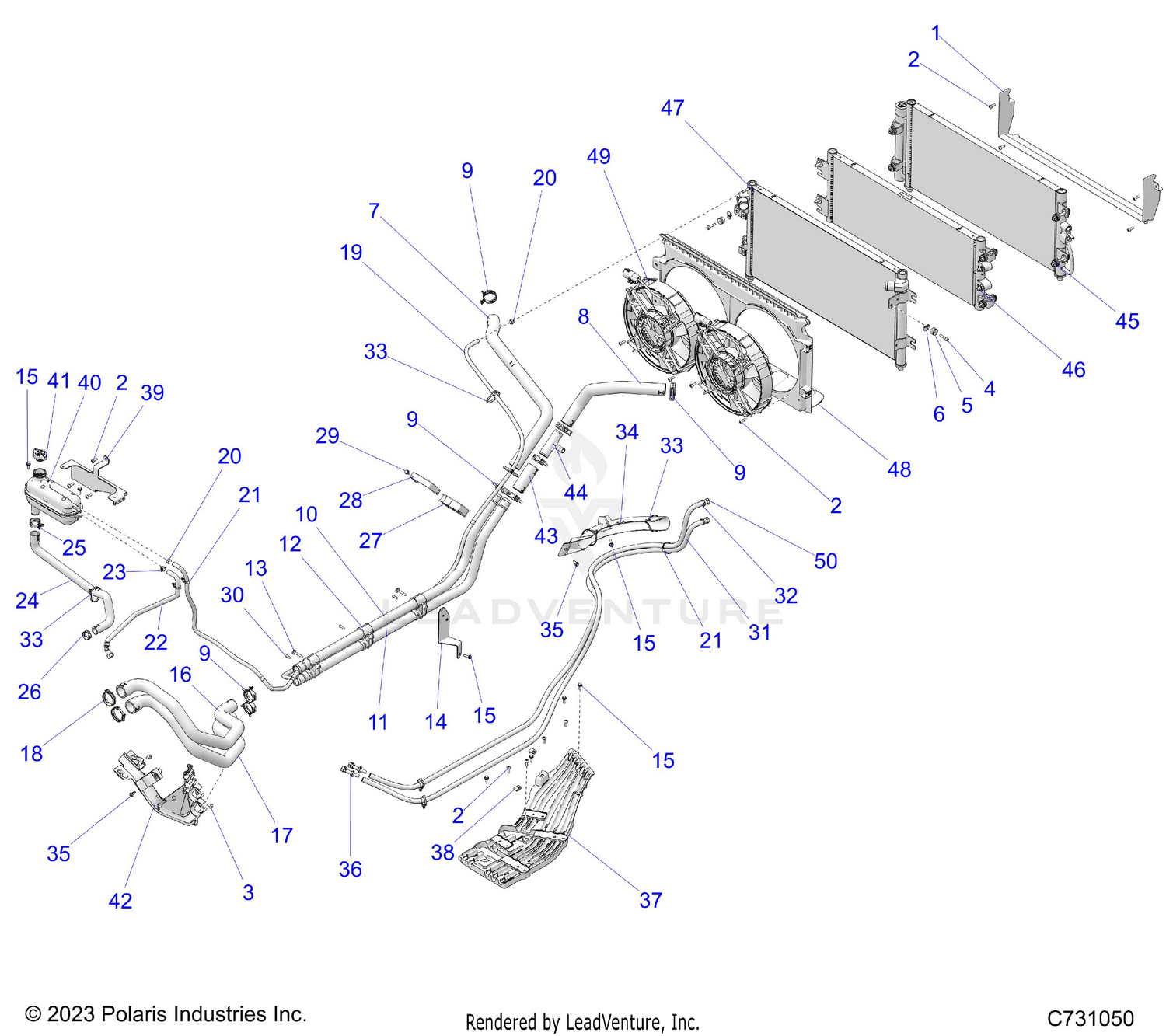 ENGINE, COOLING - R26XAN1RBB (C731050)