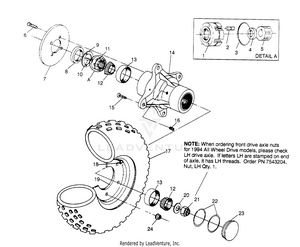 Front Wheel Assembly 6x6 300 W948730 (4926792679b005) Schematic