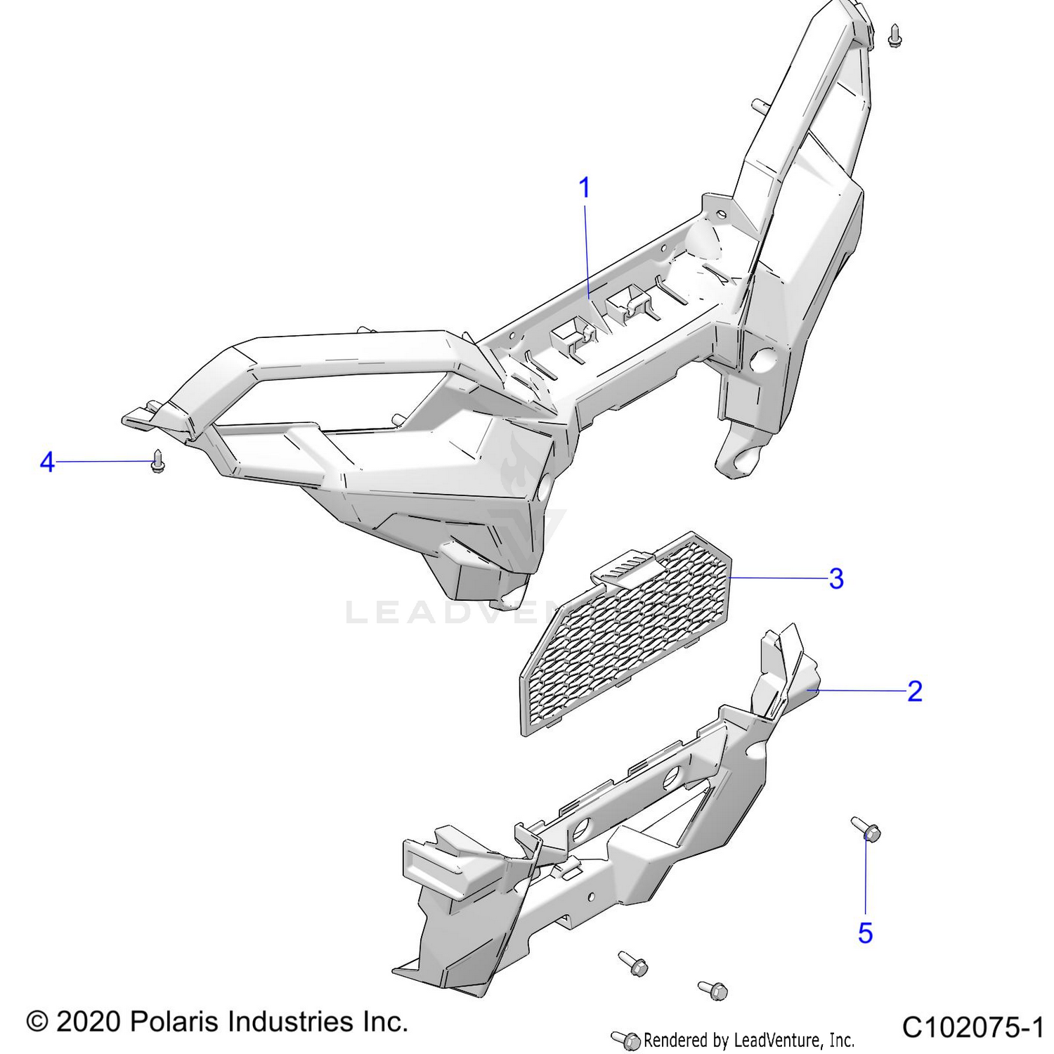 BODY, FRONT BUMPER - A26SLZ95AF (C102075-1)
