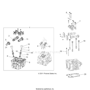 Engine, Cylinder Head, Cams And Valves - R12vh57ad (49rgrcylinderhd12rzr570) Schematic