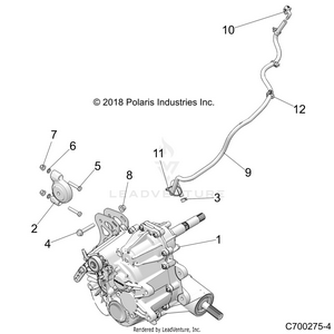 Drive Train, Main Gearcase Mounting - Z22nar99af/bf (c700275-4) Schematic