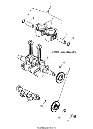 Crankshaft And Piston - A03ch68aa/ac/af/ah/al (4994199419d08) Schematic