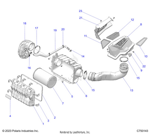 Engine, Air Intake System - Z25r4d2kak/bk/aj/bj/am/bm (c750143) Schematic
