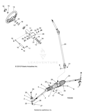 Steering, Steering Asm. - R16rda57a1/b1 (700484) Schematic