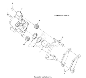 Brakes, Rear Caliper - A18daa50b7 (4999204069920406b10) Schematic