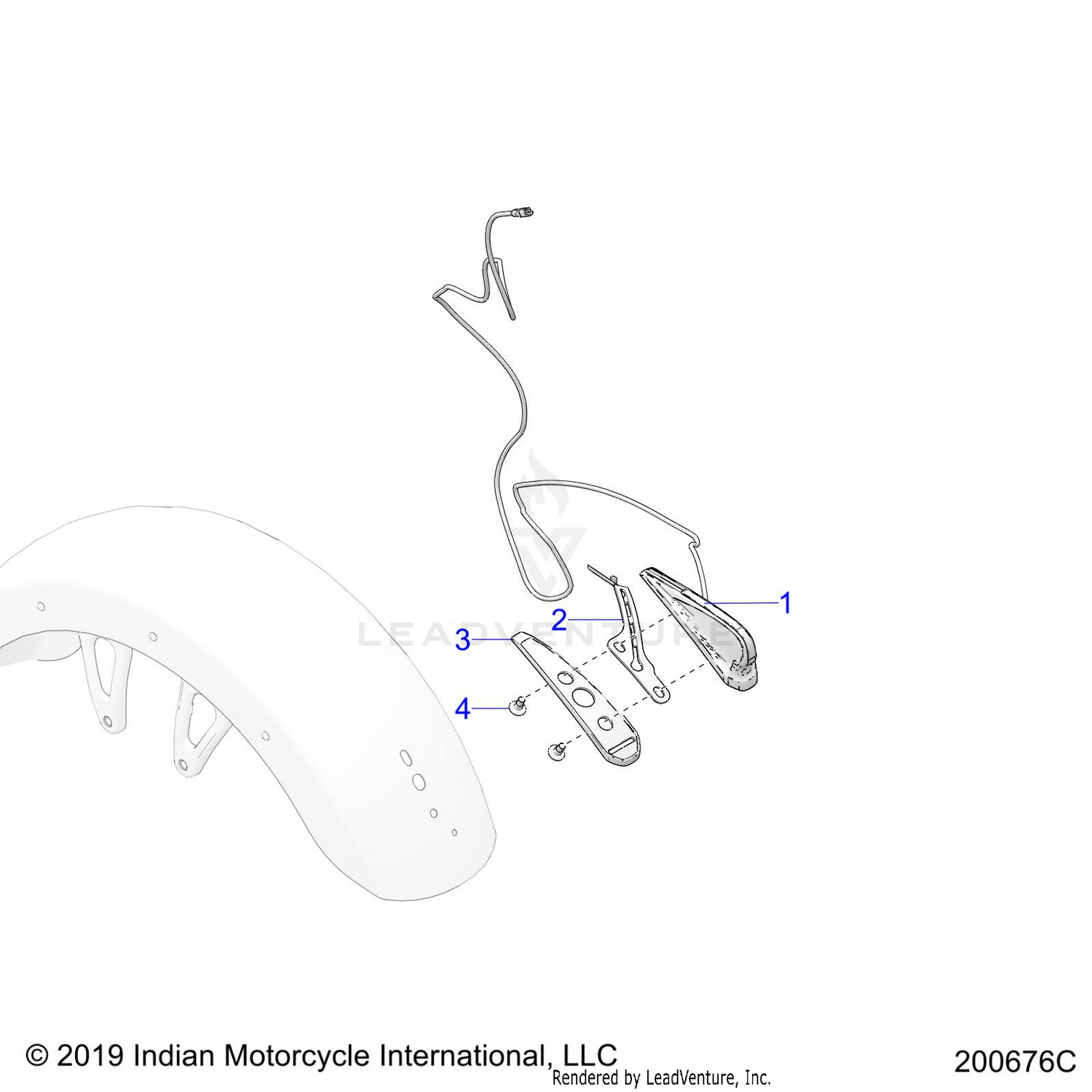 ELECTRICAL, LIGHT, HEADDRESS - N26LD0RR ALL OPTIONS (200676C)