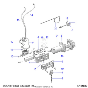 Chassis, Winch - A20shz57ax/bx (c101837) Schematic