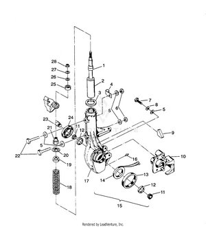 Front Strut Assembly Sportsman 4x4 / W938039 (4926382638014a) Schematic