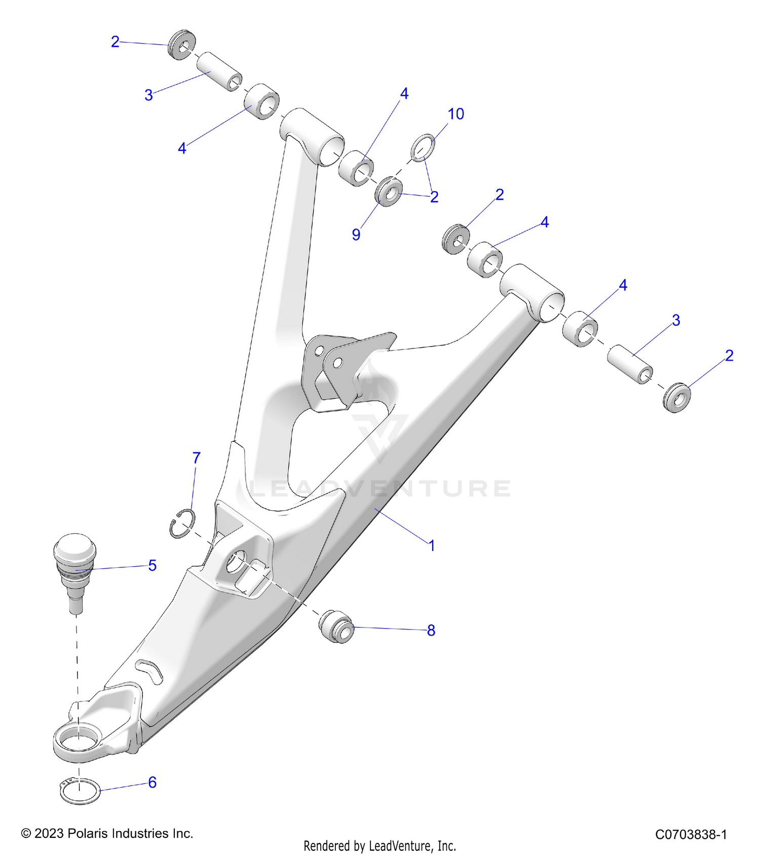 SUSPENSION, FRONT CONTROL ARMS LOWER - Z26S4E92A4/B4/A6/B6 (C0703838-1)
