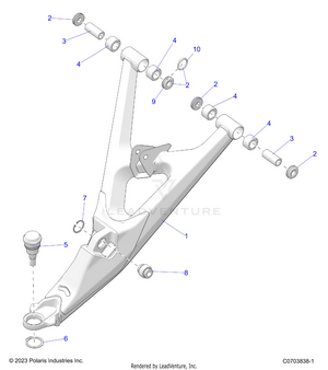 Suspension, Front Control Arms Lower - Z25r4d2kak/bk/aj/bj/am/bm (c0703838-1) Schematic