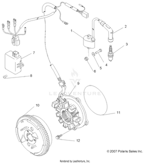 Electrical, Ignition System - A12ea32aa (49atvmagneto08boss) Schematic