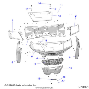 Body, Hood And Front Facia - R22t6a99a1/b1 (c730061) Schematic