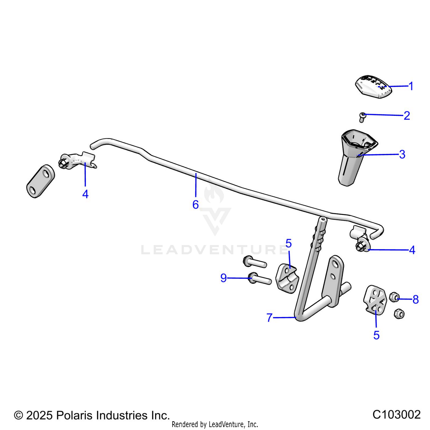 DRIVE TRAIN, GEAR SELECTOR - A26SEE57CL/EL (C103002)