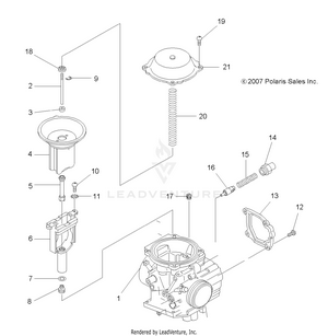 Engine, Carburetor Upper - A09lh46aq/ax/az (49atvcarbupper08sp400) Schematic