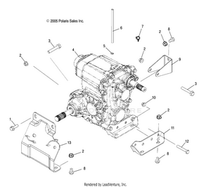 Drive Train, Main Gearcase Mounting - R08rh68 All Options (4999203249920324b05) Schematic