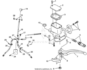 Controls-master Cylinder/brake Line Xpress 300 W98ca28c (4945364536b007) Schematic
