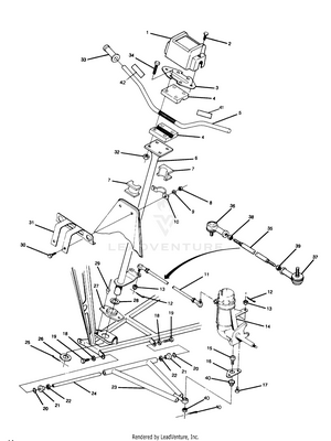 Steering Assembly 250 2x4 - Update (4919781978011a) Schematic