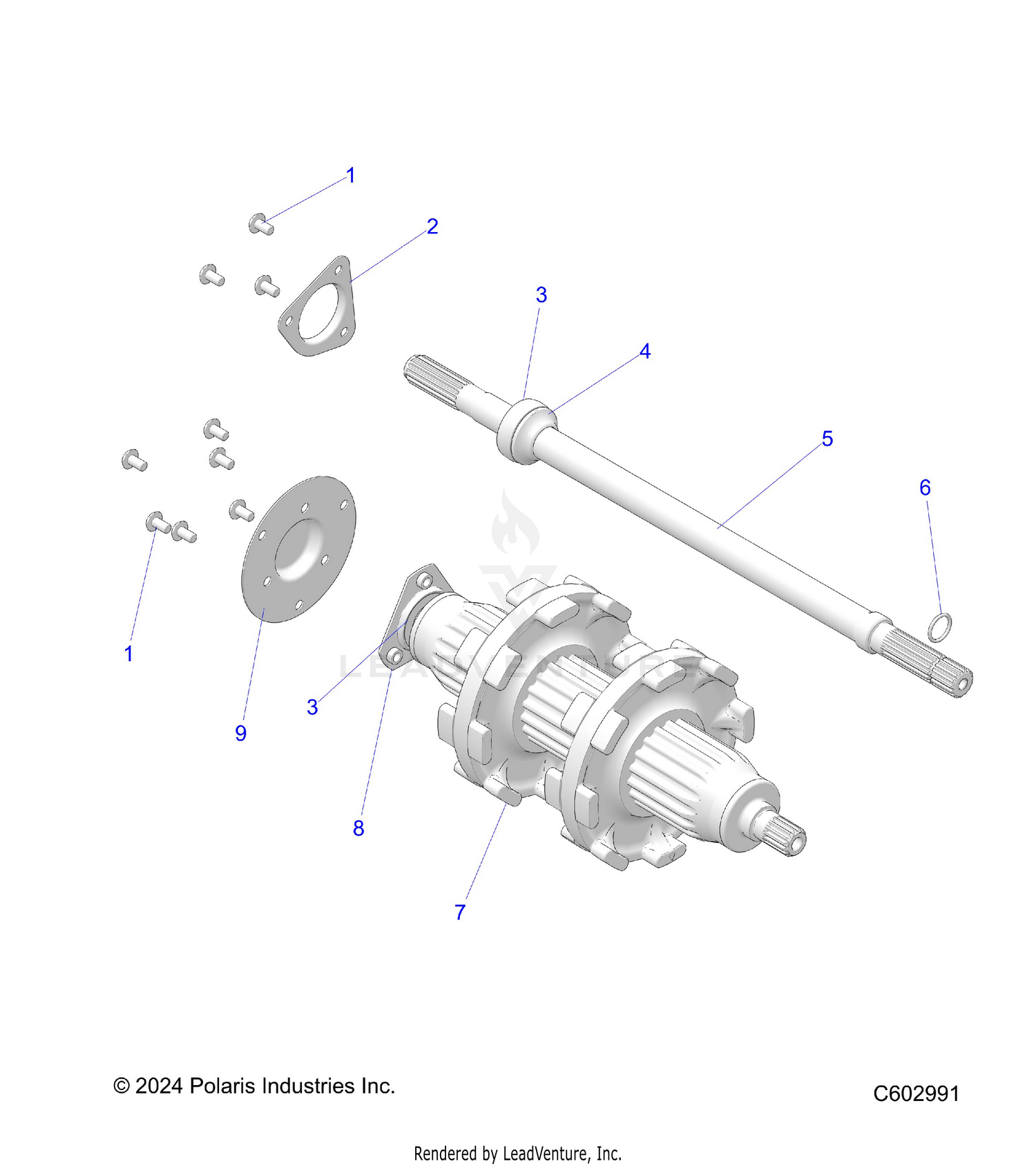 DRIVE TRAIN, JACKSHAFT and DRIVESHAFT - S26TDZ8MS (C602991)