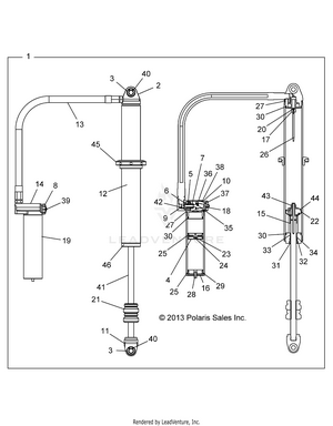 Suspension, Rear Shock - Z16vde99fm/nm (49rgrshockrr7044376) Schematic