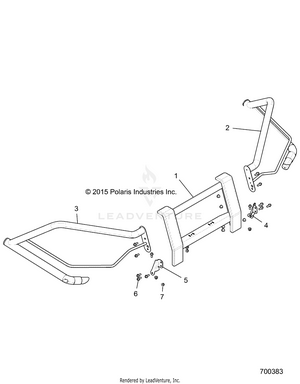 Body, Front Brush Guard - R16rtu87a9/ab/b9/bb (700383) Schematic