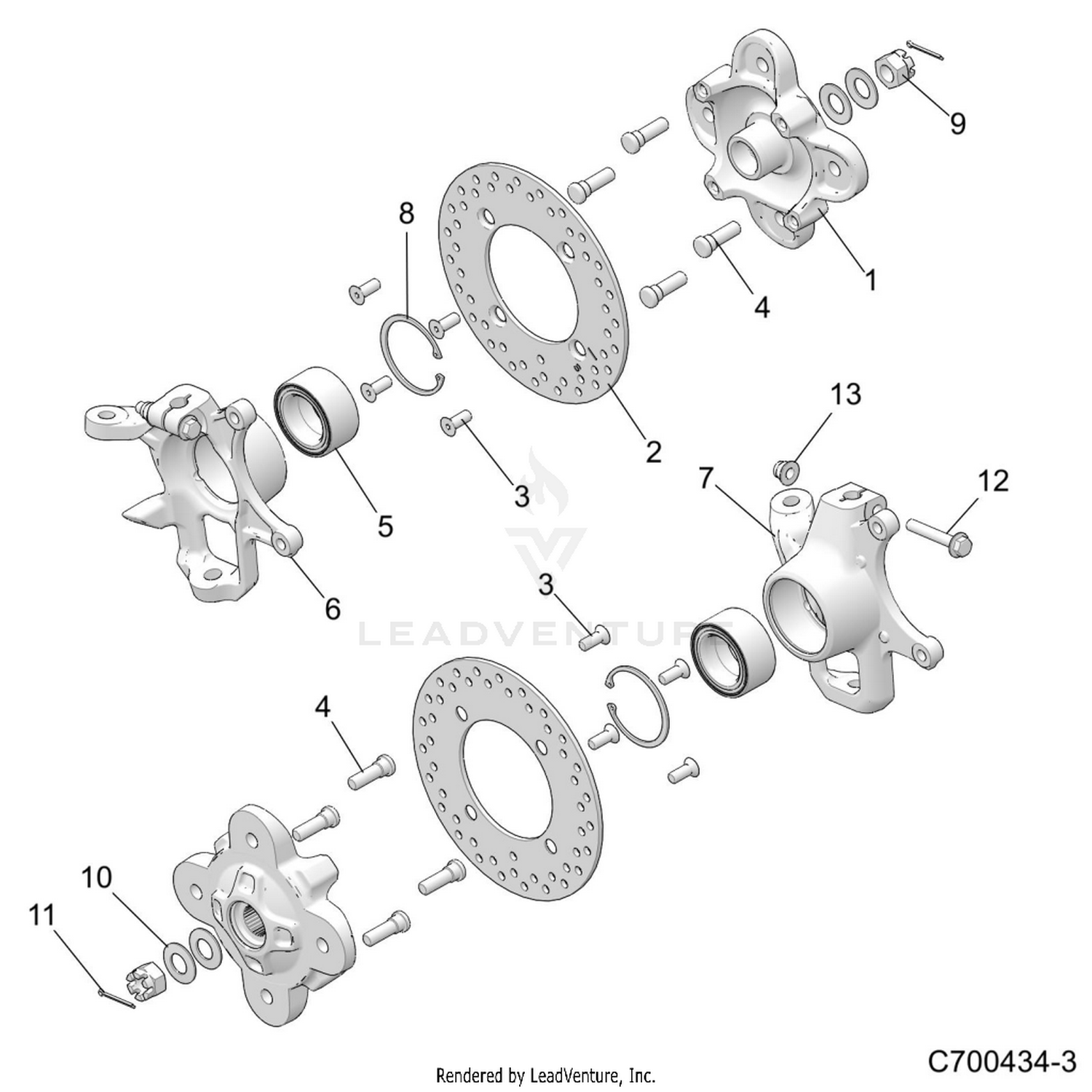 SUSPENSION, FRONT CARRIER - D21BEPD4B4 (C700434-3)