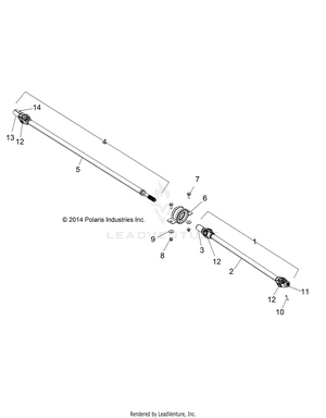 Drive Train, Front Prop Shaft - R16rva57a1/b1/e57a9/b9 (49rgrshaftprop15fscrw) Schematic