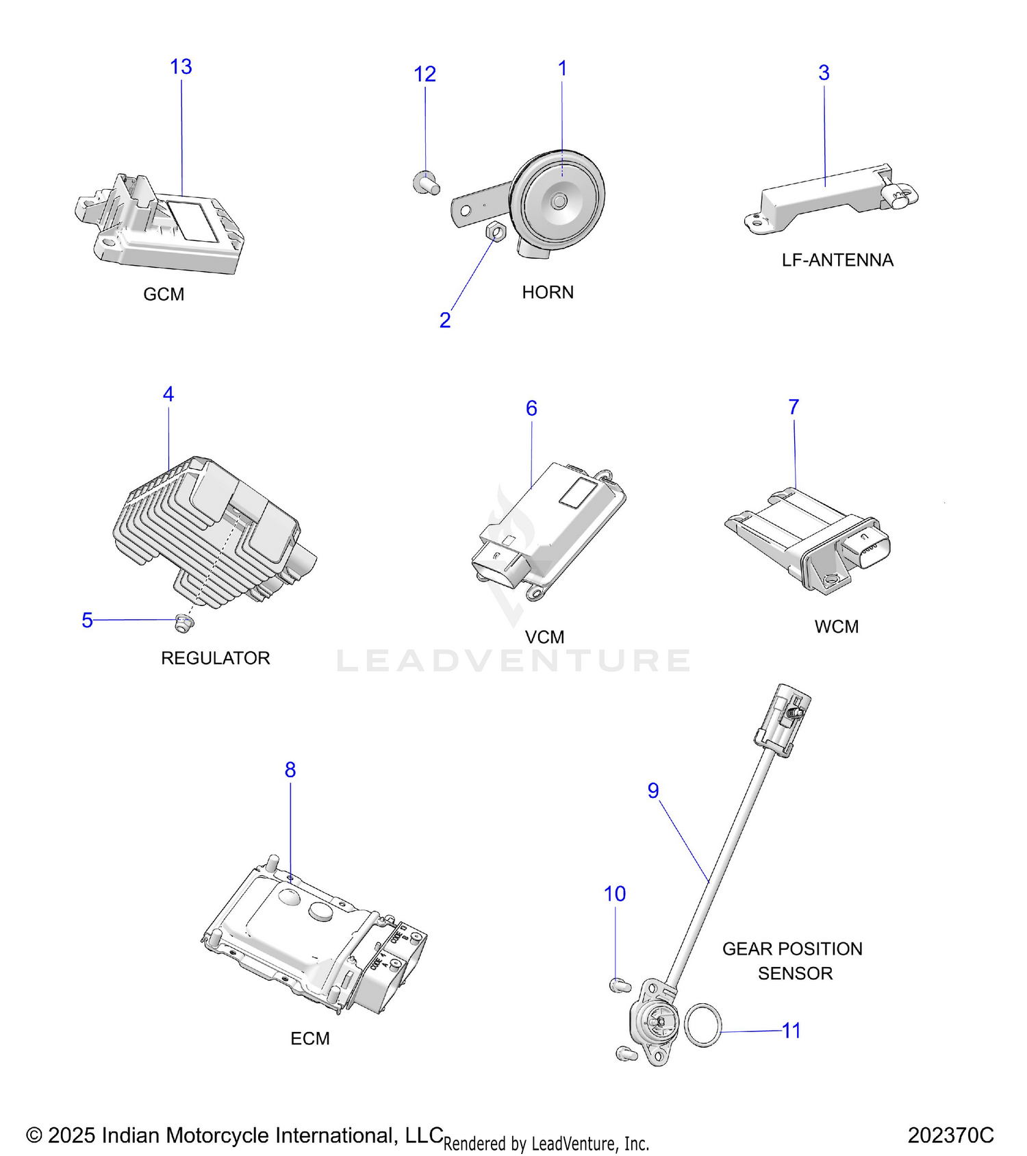 ELECTRICAL, COMPONENTS 1 - N26DBDBH/DBGBH ALL OPTIONS (202370C)
