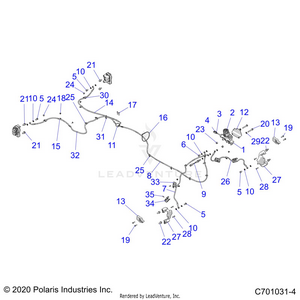 Brakes, Brake Lines And Master Cylinder - Z24ase87a5 (c701031-4) Schematic