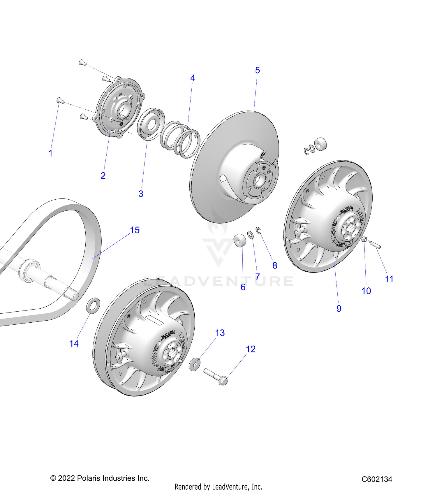 DRIVE TRAIN, CLUTCH, SECONDARY - S26TLF9FSL (C602134)