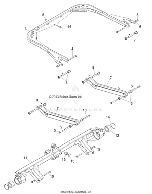Suspension, Rear - R141d9jda/2d9jda (49brutussusprr13) Schematic