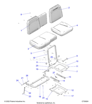 Body, Seat Asm. And Slider - R24rsu99aj/ak/az/a9/bj/bk/bz/b9 (c730824) Schematic