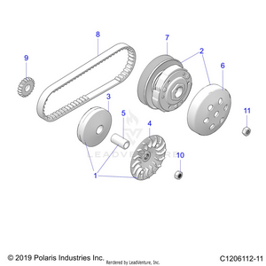 Drive Train, Clutches - A21hbb07a3/a7/b3/b7 (c1206112-11) Schematic