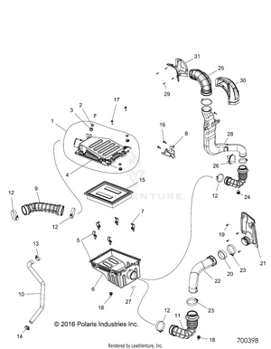 Engine, Air Intake System - R16rt_87 All Options (700398) Schematic