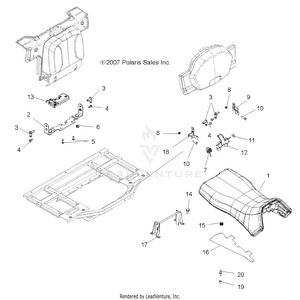 Body, Seat And Operator - A09tn50ax/az (49atvseat08spx25) Schematic